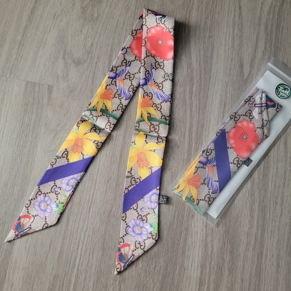 SALE🎉 2pcs Bag Twilly, Hair Tie, Scarf,  Twilly Scarf Accessory